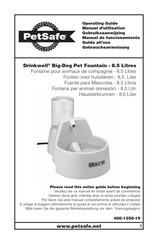 Petsafe Drinkwell Big-Dog Pet Fountain Manuel D'utilisation