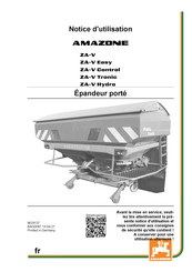 Amazone ZA-V Hydro Notice D'utilisation
