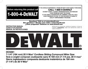 DeWalt DCS361 Guide D'utilisation