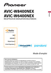 Pioneer AVIC-W6400NEX Mode D'emploi
