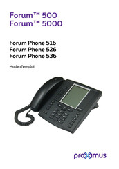 Proximus Forum Phone 536 Mode D'emploi