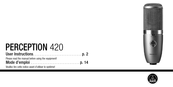 AKG PERCEPTION 420 Mode D'emploi