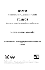 ADT TL255GS Manuel D'installation