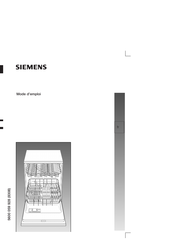 Siemens Family Line 01805 Mode D'emploi