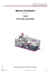Optimum D180 x 300 VARIO Manuel D'utilisation