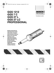 Bosch GGS 1212 PROFESSIONAL Instructions D'emploi