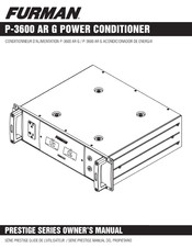 Furman Prestige P-3600 AR G Guide De L'utilisateur