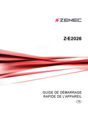 ZENEC Z-E2026 Guide De Démarrage Rapide