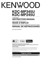 Kenwood KDC-MP245U Mode D'emploi