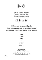 Mahr Digimar M 814 N Instructions De Service