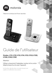 Motorola K701B Guide De L'utilisateur