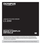 Olympus LS-20M Mode D'emploi Détaillé