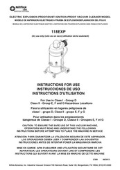 Nilfisk 118EXP Instructions D'utilisation