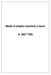 Avea A 1007 TRS Mode D'emploi