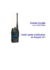 Puxing PX-888 Guide Rapide D'utilisation