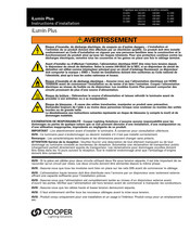 Cooper iLumin Plus ILS-0010 Instructions D'installation