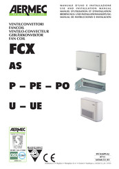 AERMEC FCX UE Manuel D'utilisation Et D'installation