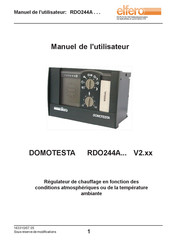 elfero DOMOTESTA RDO244A Série Manuel De L'utilisateur