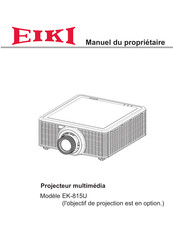 Eiki EK-815U Manuel Du Propriétaire