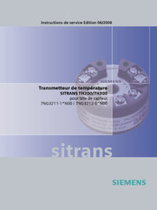 Siemens SITRANS TH200 Instructions De Service