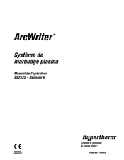 Hypertherm ArcWriter Manuel De L'opérateur