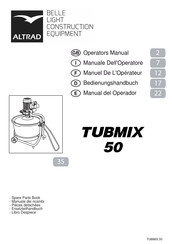 Altrad TUBMIX 50 Manuel De L'opérateur