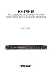 FONESTAR MX-875-SR Mode D'emploi