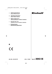 Einhell BG-PT 3043 SE Mode D'emploi