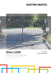 DITEC LUXO3B Instructions D'origine