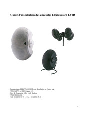 Electrovoice EVID 6.2 Guide D'installation