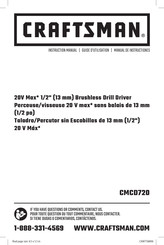 Craftsman CMCD720 Guide D'utilisation
