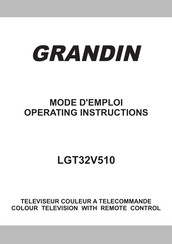 Grandin LGT32V510 Mode D'emploi