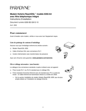 Paradyne Hotwire ReachDSL 6350-A4 Instructions D'installation