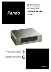 Pando MOTOR MURAL V1100 Manuel D'installation