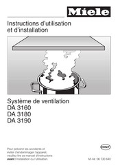 Miele DA 3180 Instructions D'utilisation Et D'installation