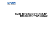 Epson PowerLite 4770W Guide De L'utilisateur