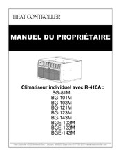 Heat Controller BG-121M Manuel Du Propriétaire