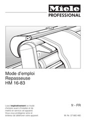 Miele professional HM 16-83 Mode D'emploi