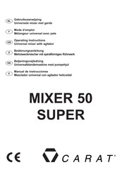Carat MIXER 50 SUPER Mode D'emploi