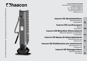 haacon SX Manuel D'utilisation Et D'entretien