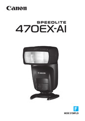 Canon Speedlite 470EX-AI Mode D'emploi