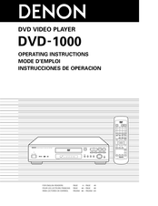 Denon DVD-1000 Mode D'emploi