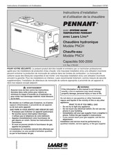 Laars PENNANT PNCH 1250 Instructions D'installation Et D'utilisation