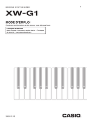 Casio XW-G1 Mode D'emploi