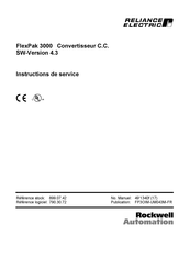 Rockwell Automation Reliance Electric FlexPak 3000 Instructions De Service