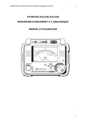 KYORITSU K3121B Manuel D'utilisation