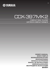 Yamaha CDX-397MK2 Mode D'emploi