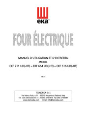 TECNOEKA EKF 616 UD Manuel D'utilisation Et D'entretien