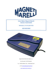 Magneti Marelli Checkstar Ozon Maker Manuel D'utilisation