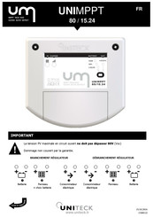 Uniteck UNIMPPT 80/15.24 Mode D'emploi